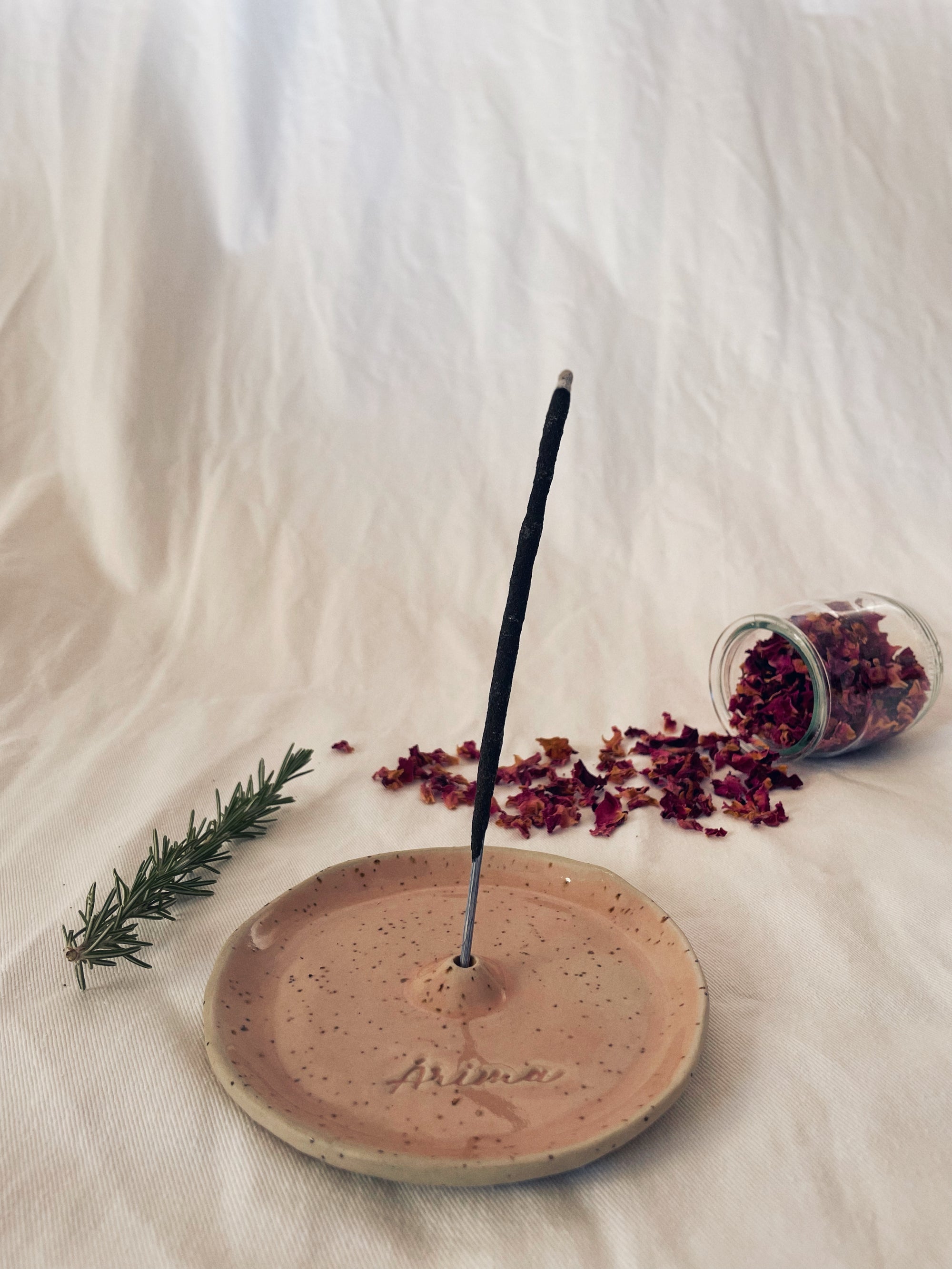 Porta incienso cerámica rosa - CORAL