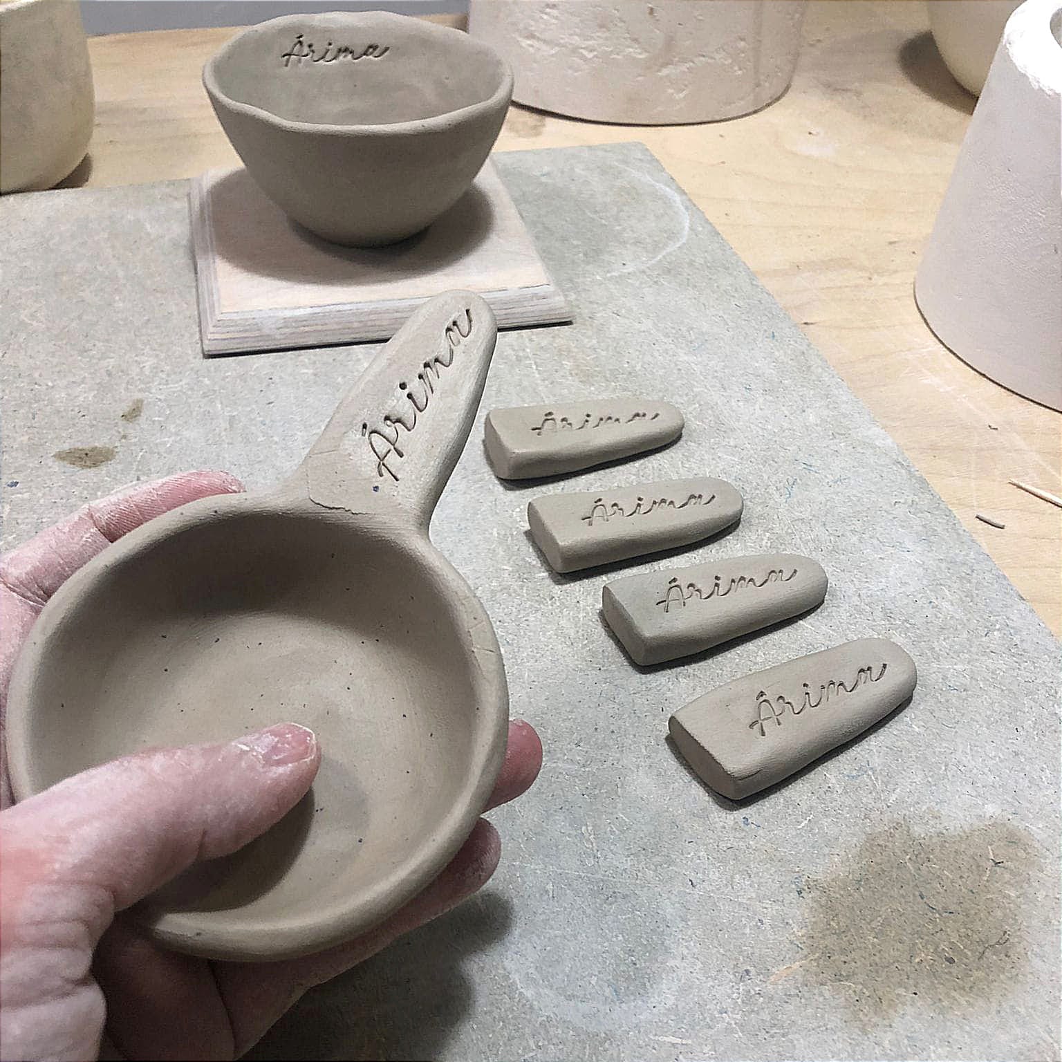 Sahumador de cerámica blanco - VEGA