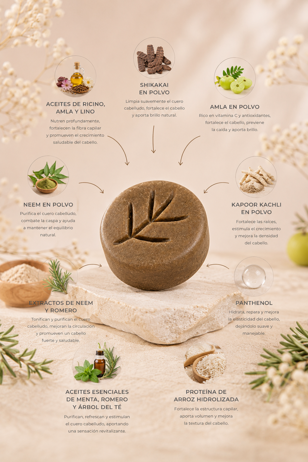 Champú sólido Ayurveda